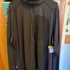 Brand New With Tags Black Men’s XXL Pacific Crest Half-Zip Acrylic Thermal Top